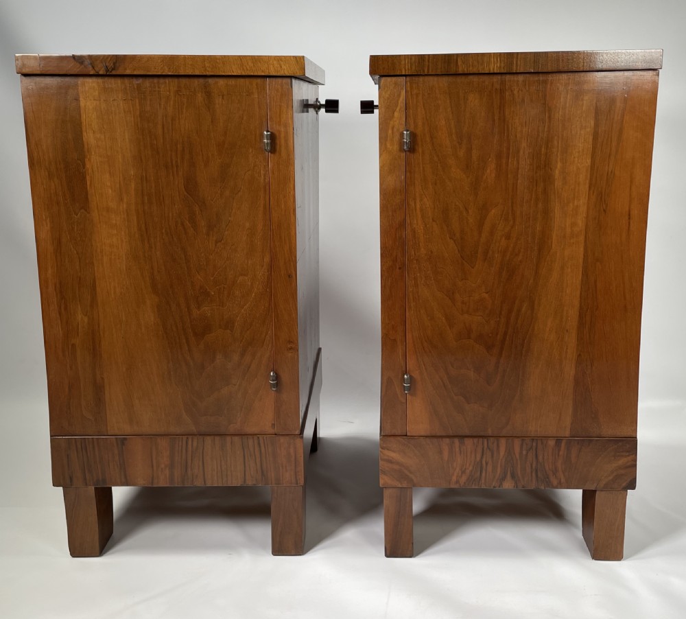 A Pair of French Art Deco Bedside Cabinets View VII