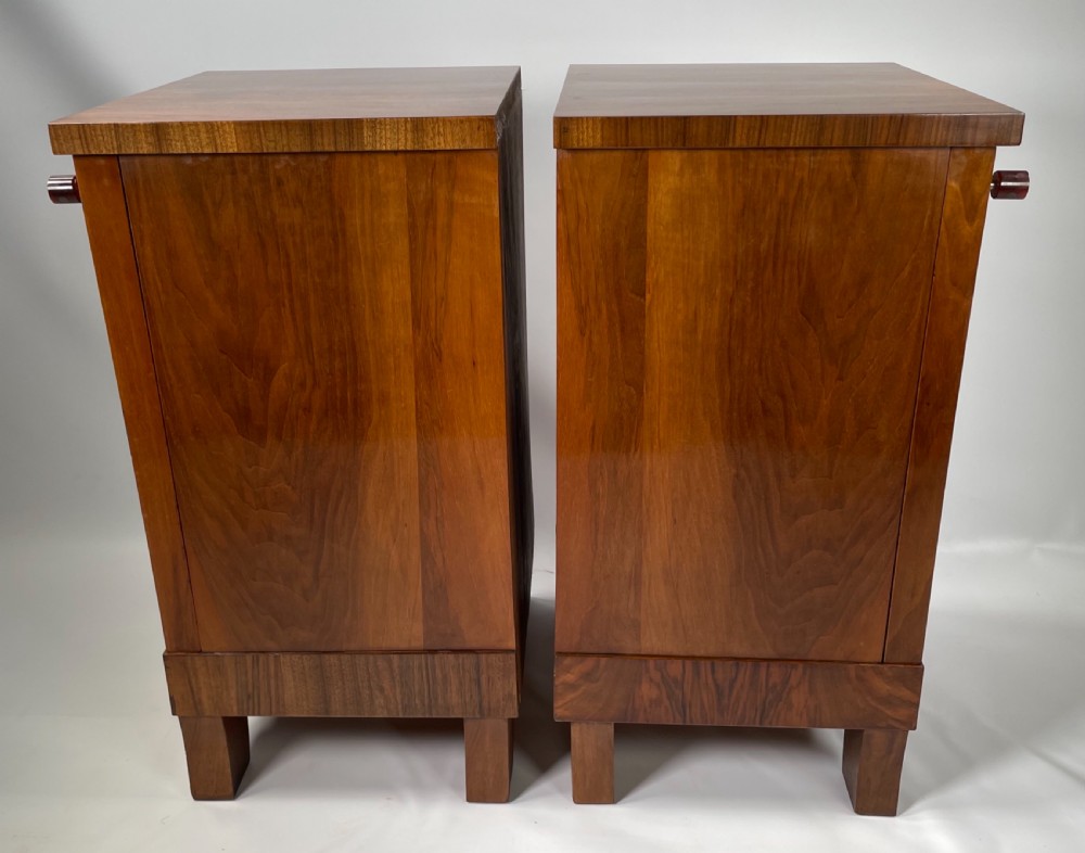 A Pair of French Art Deco Bedside Cabinets View VIII