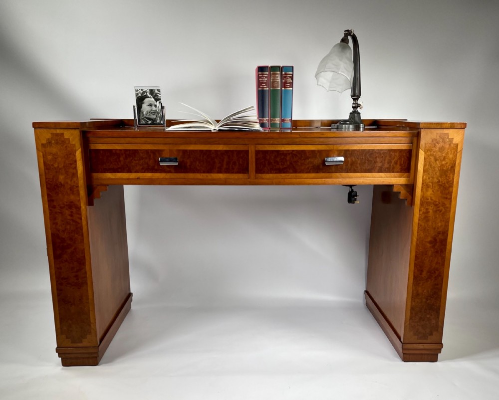 Art Deco Walnut Desk View VI