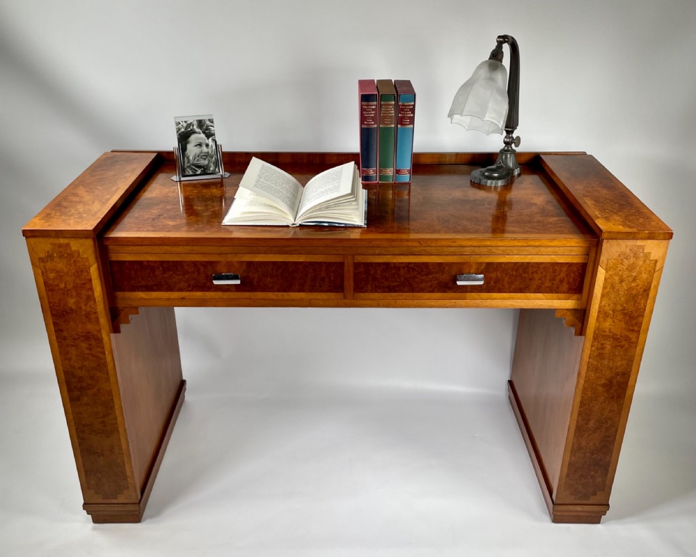 Art Deco Walnut Desk View VII