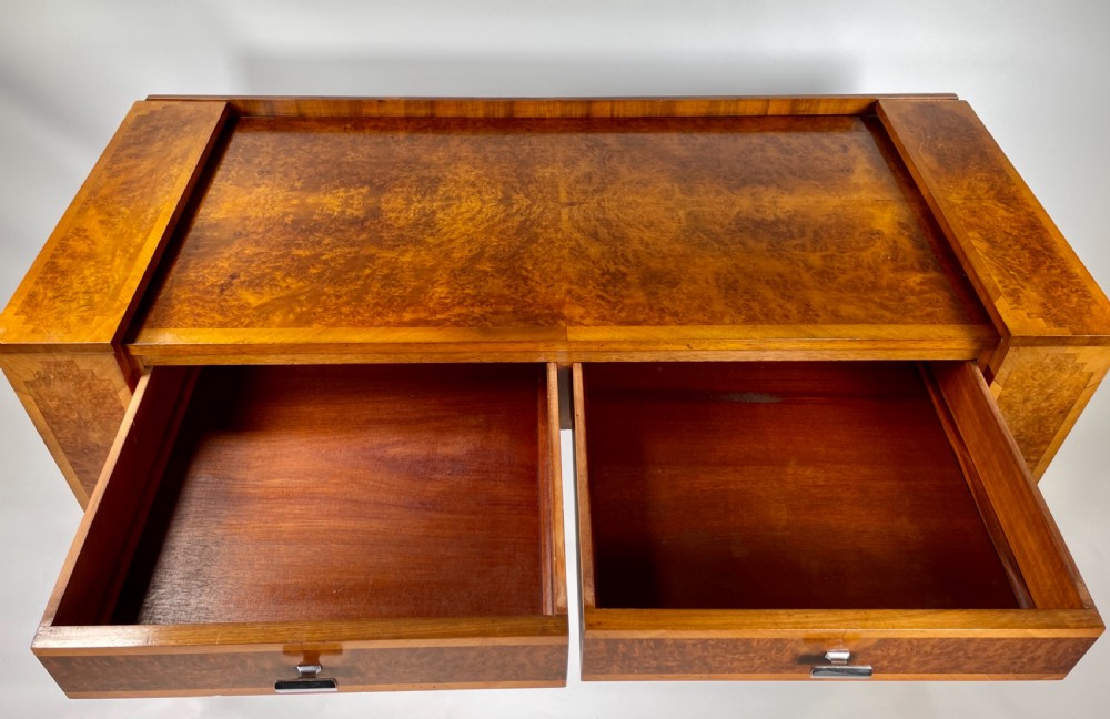 Art Deco Walnut Desk View XV
