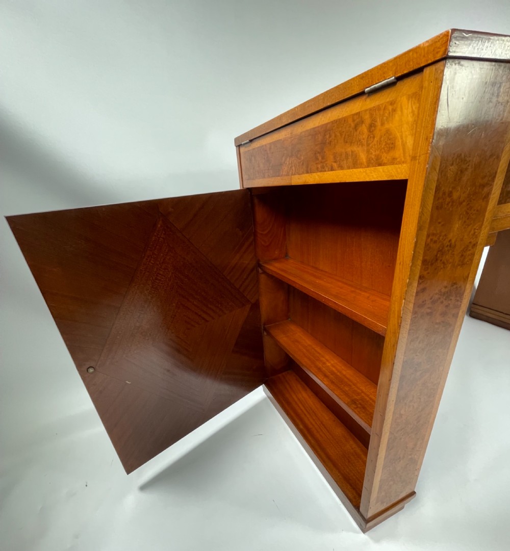 Art Deco Walnut Desk View XVII