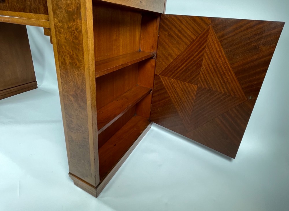 Art Deco Walnut Desk View XX