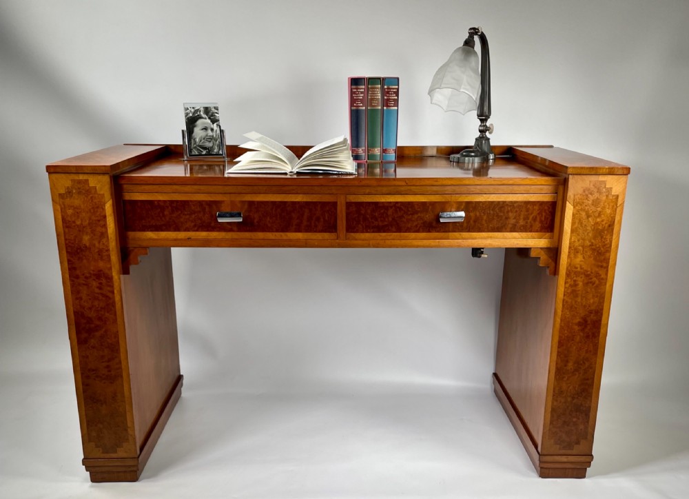 Art Deco Walnut Desk