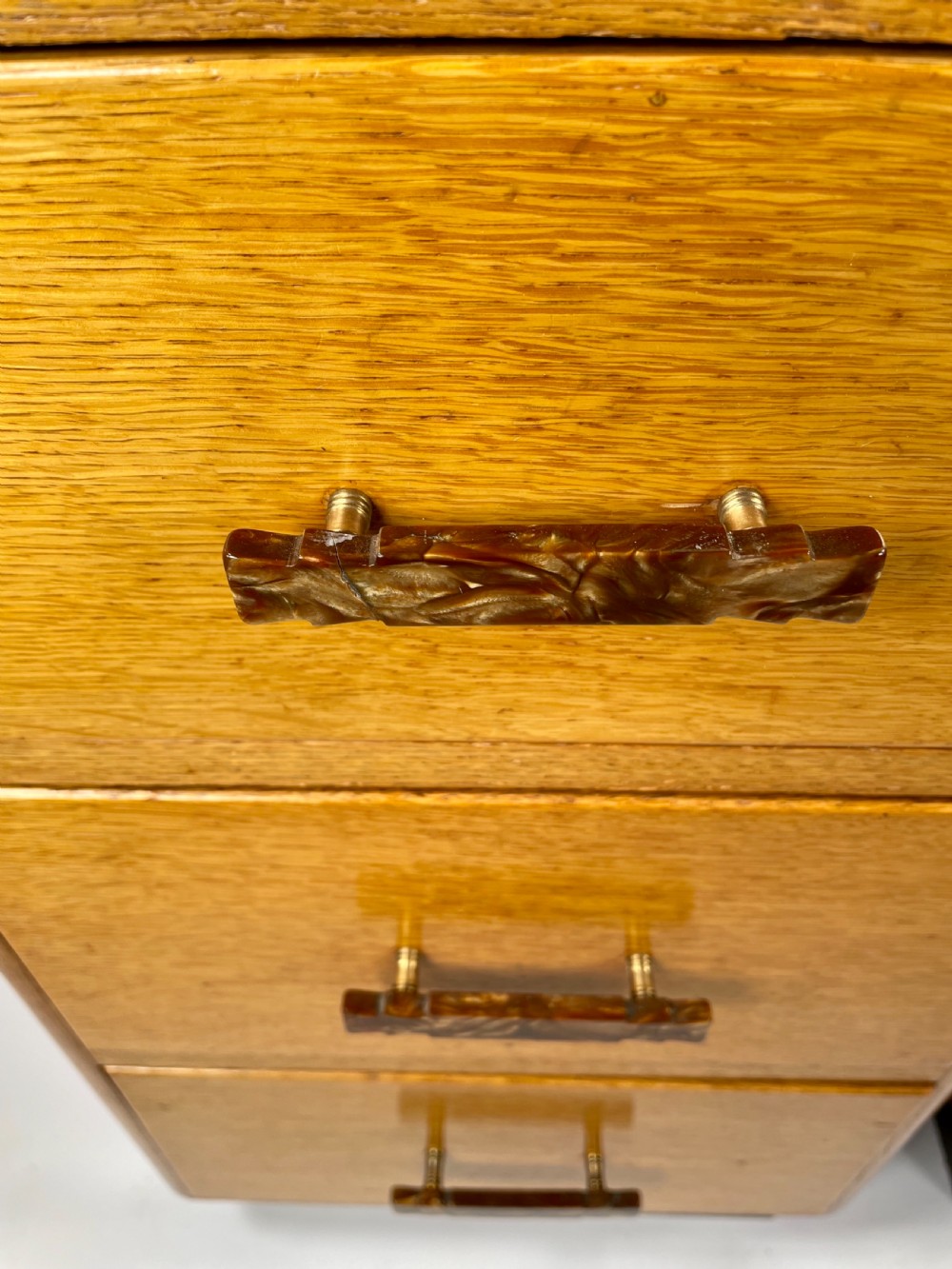 A Pair of Art Deco Oak Bedside Cabinets View III