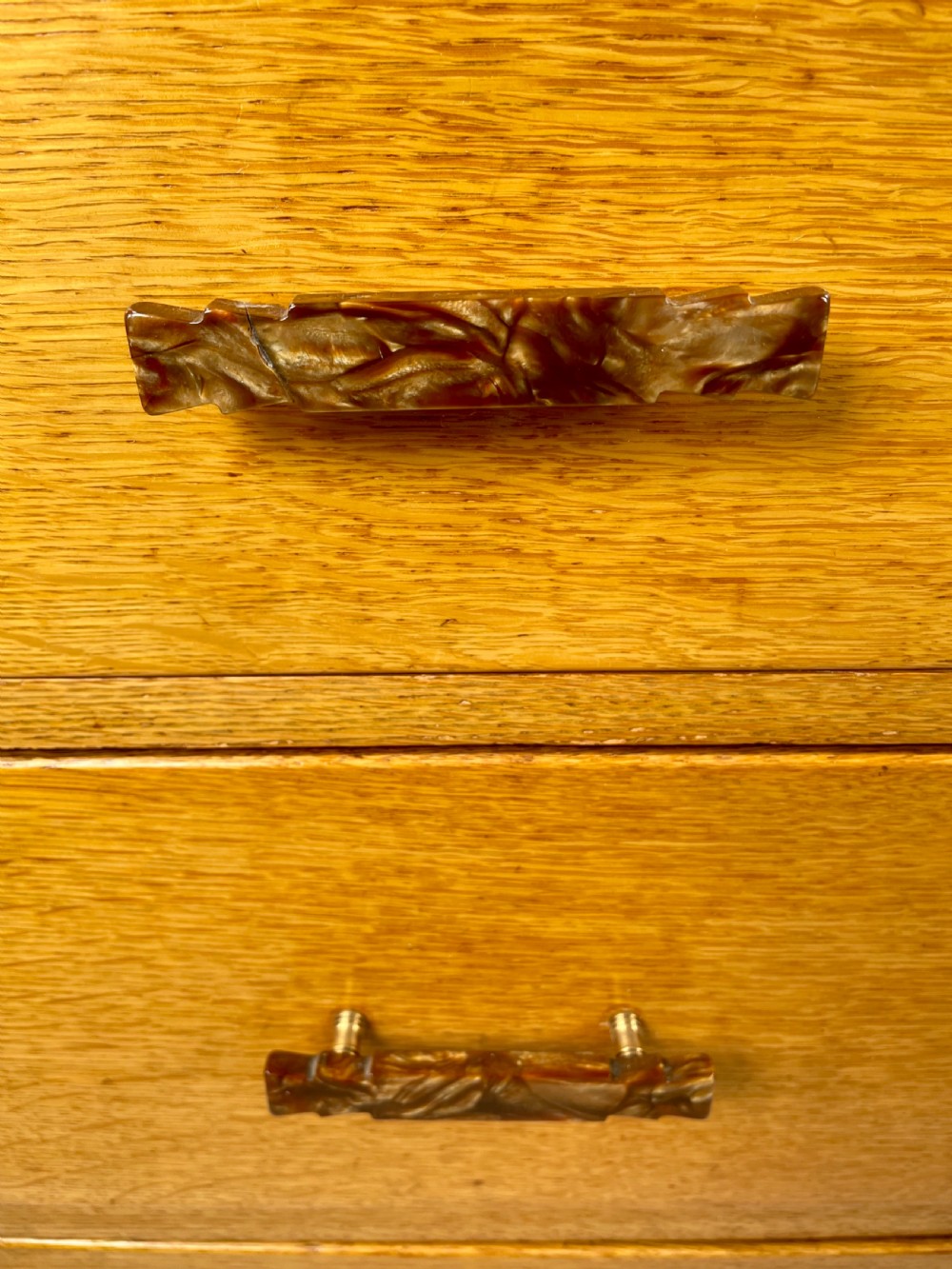 A Pair of Art Deco Oak Bedside Cabinets View IV
