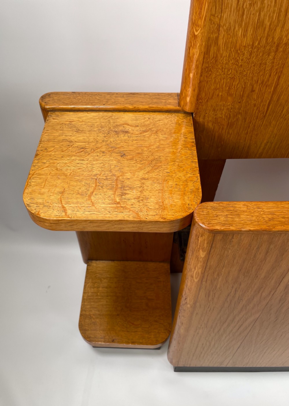 Art Deco Bed with attached Bedside Tables View III
