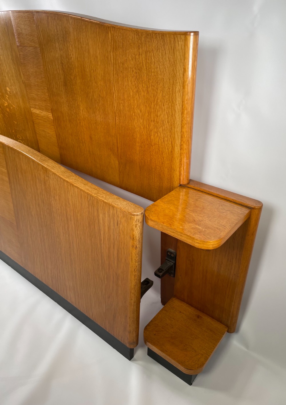 Art Deco Bed with attached Bedside Tables View VI