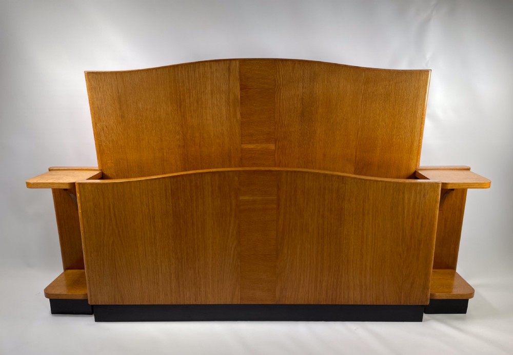 Art Deco Bed with attached Bedside Tables View XI