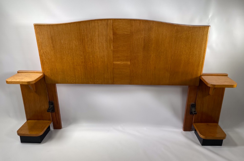 Art Deco Bed with attached Bedside Tables View XIII