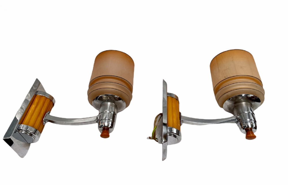 A Pair of Art Deco Wall Lights