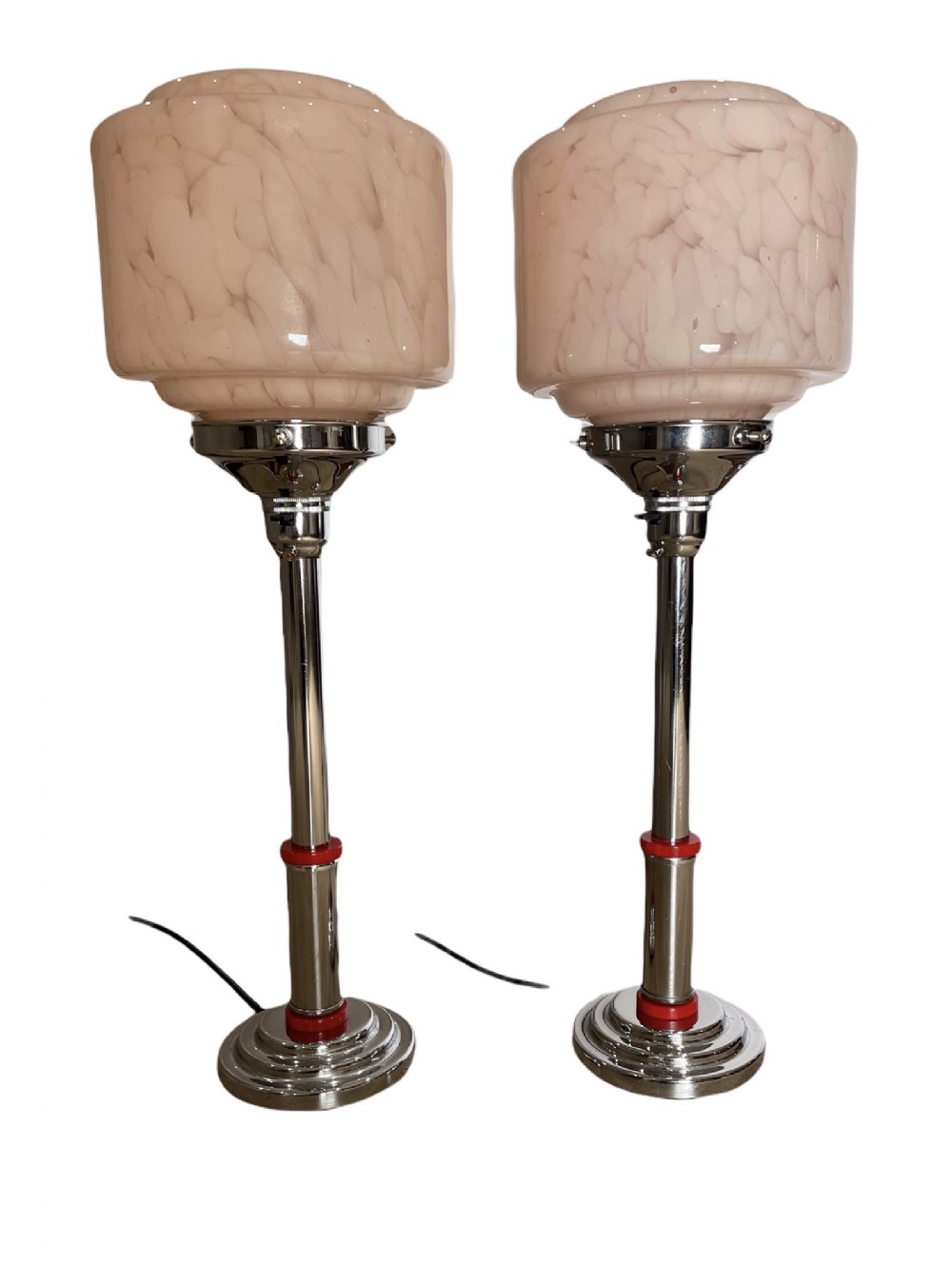 A Pair of Art Deco Lamps