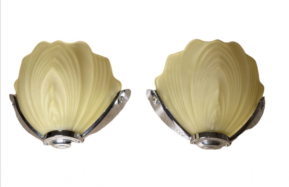 A Pair of Art Deco Wall Lights