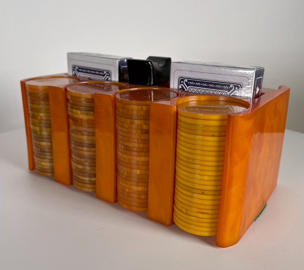 Art Deco Poker Chip Set View IV