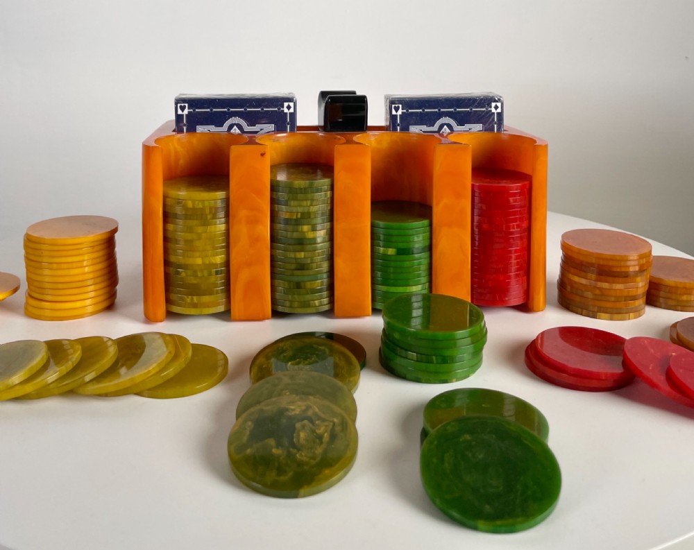 Art Deco Poker Chip Set View VII