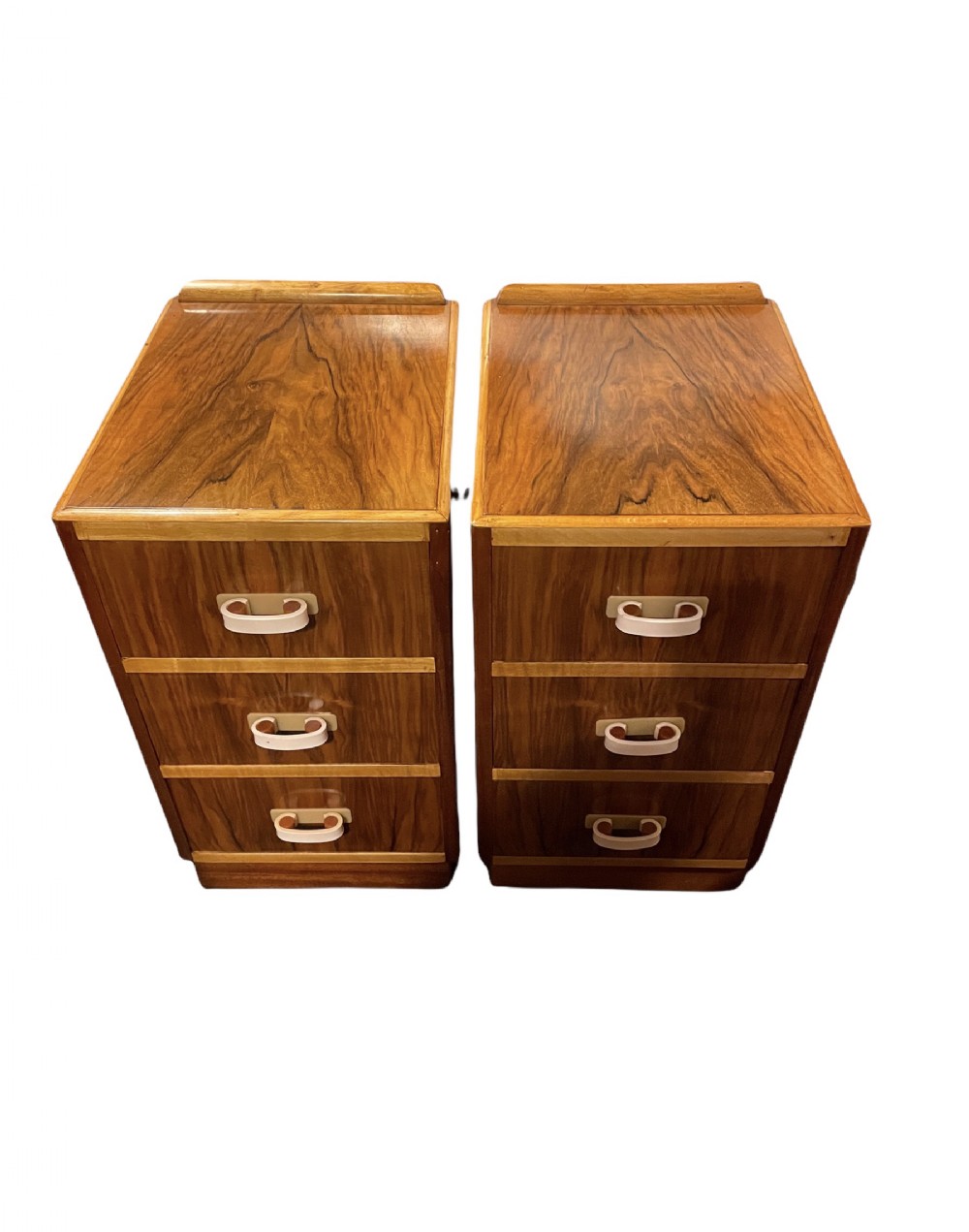 Pair of Art Deco Bedside Cabinets