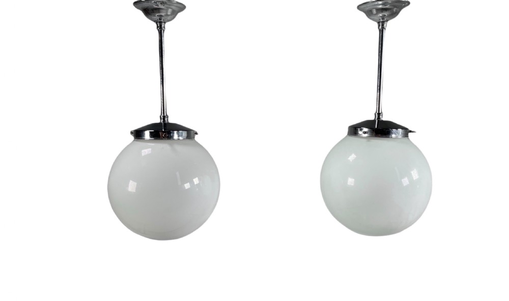 A Pair of Art Deco Ceiling Lights