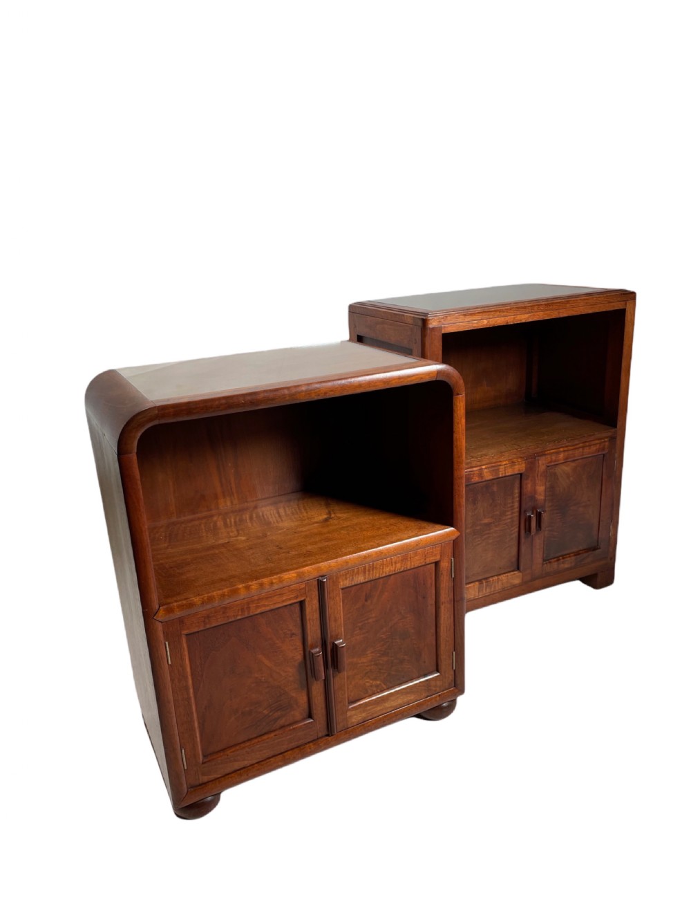 Art Deco Betty Joel Matched Pair of Bedside Cabinets
