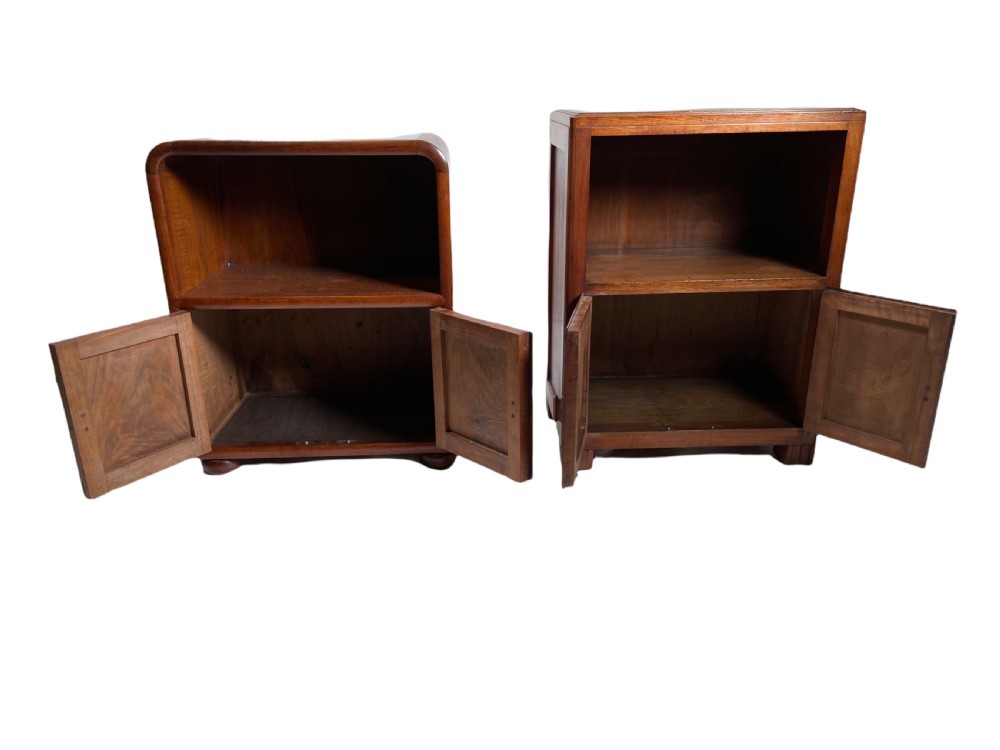 Art Deco Betty Joel Matched Pair of Bedside Cabinets View II