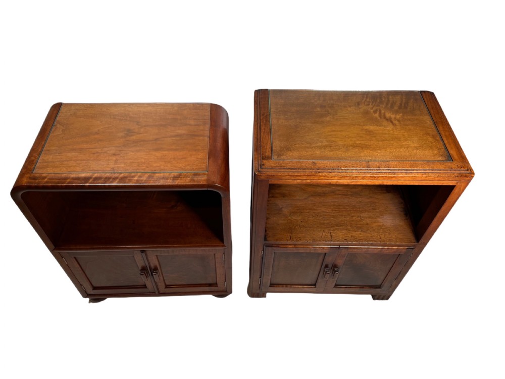Art Deco Betty Joel Matched Pair of Bedside Cabinets View IX