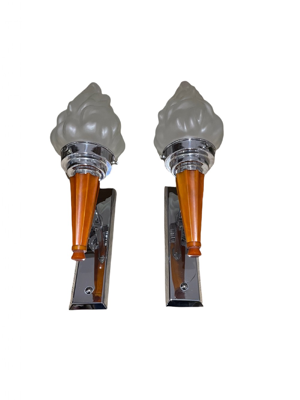 A Pair of Art Deco Wall Lights