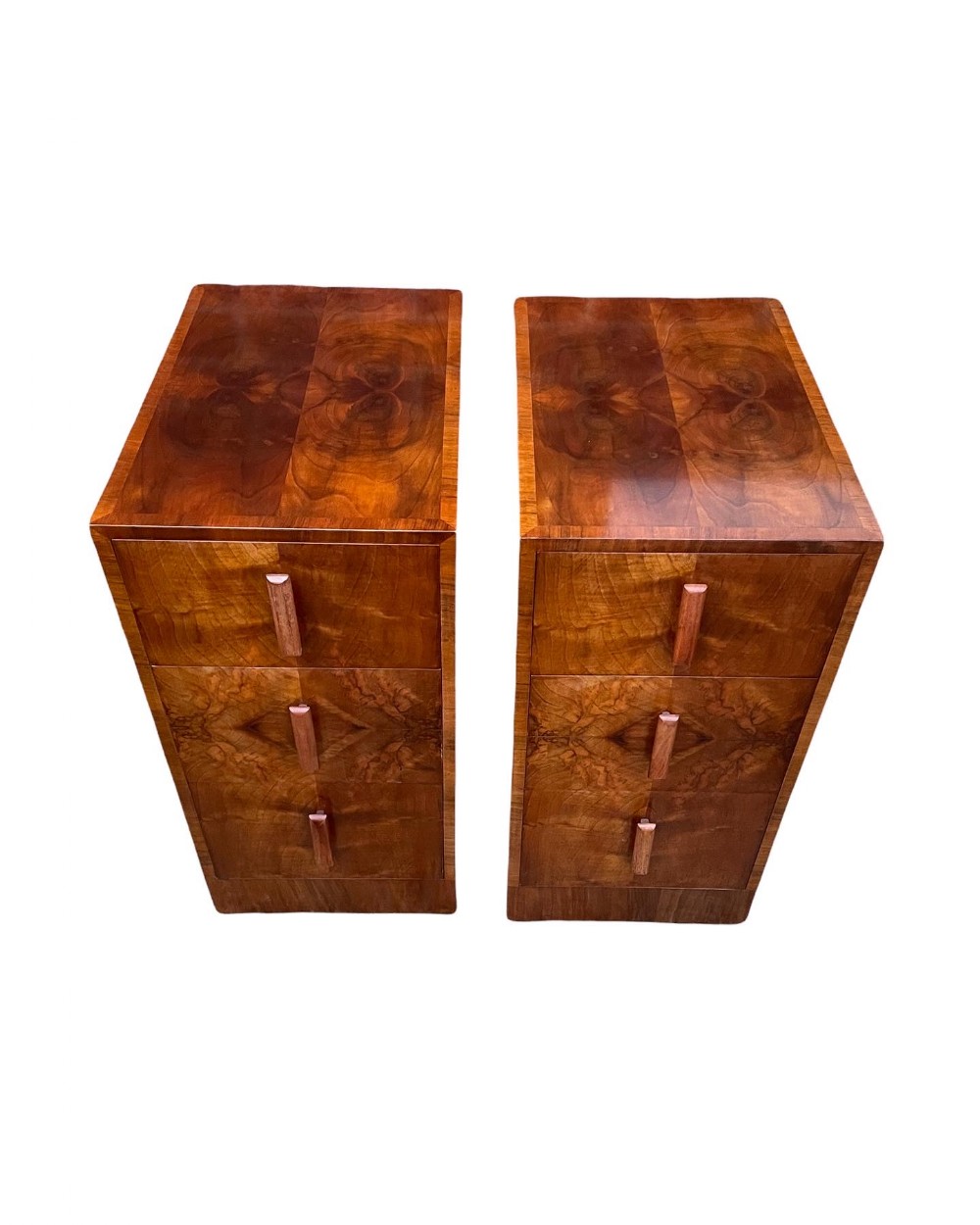 Pair of Art Deco Bedside Cabinets