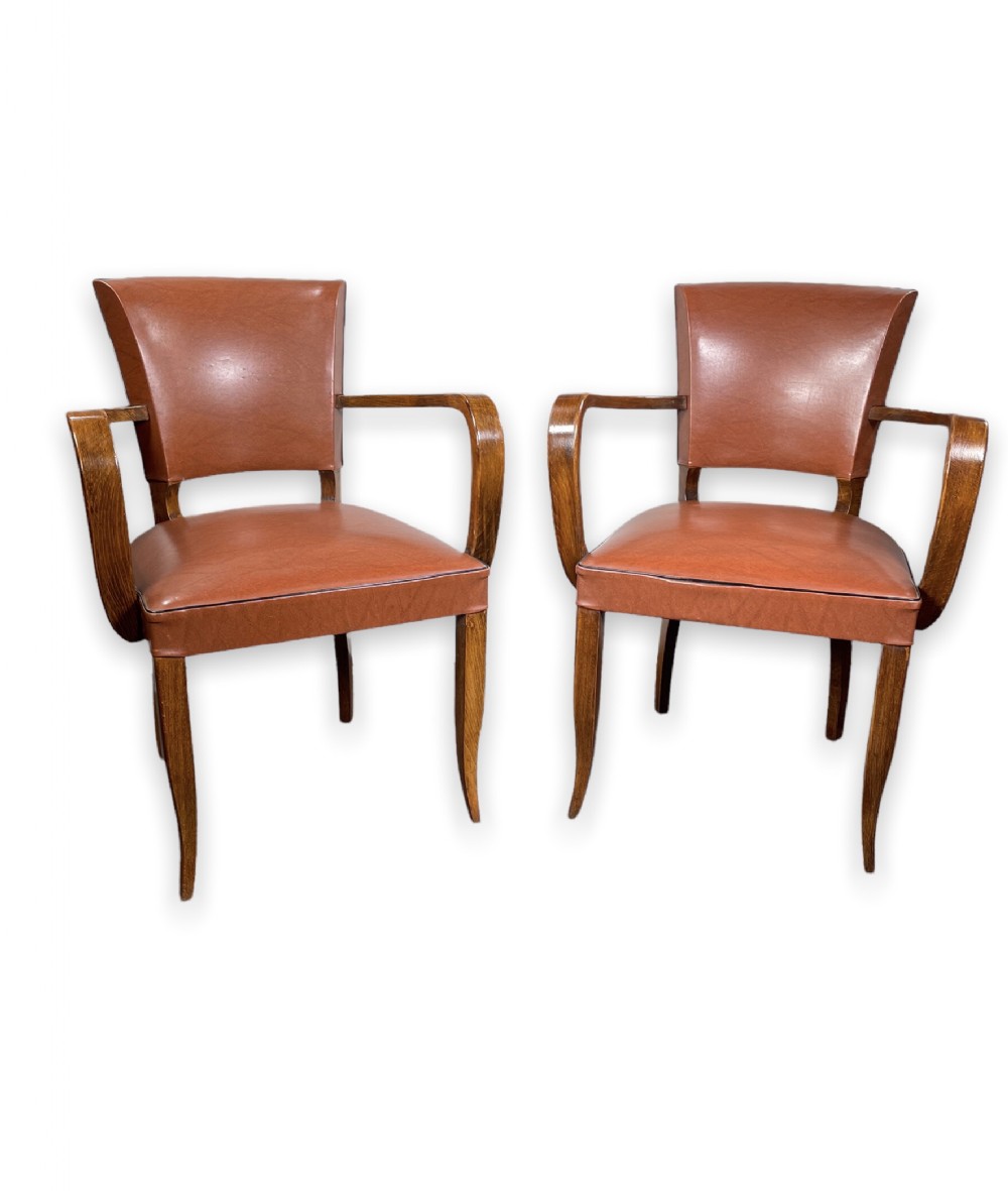 A Pair of Art Deco Bridge Chairs