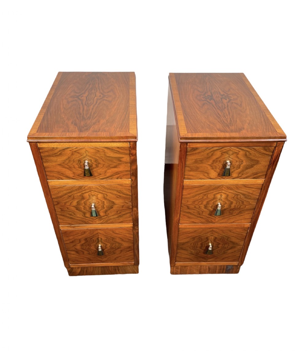 Pair of Art Deco Bedside Cabinets