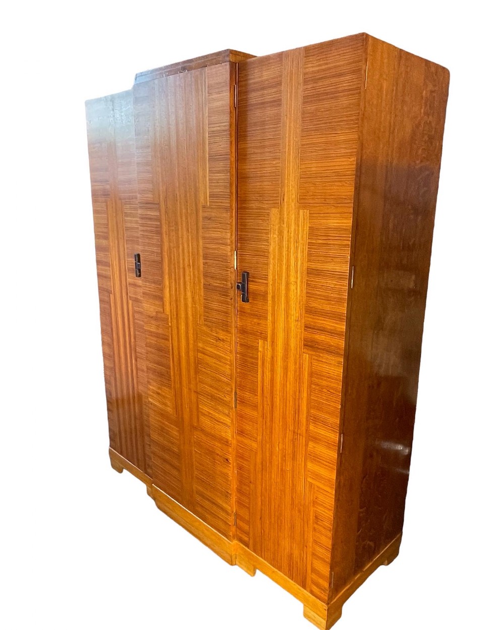 Art Deco Triple Wardrobe 