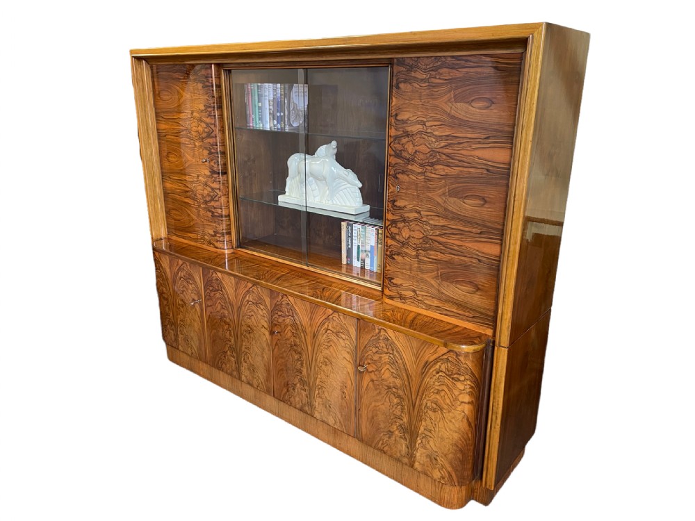 Art Deco Bookcase Cabinet