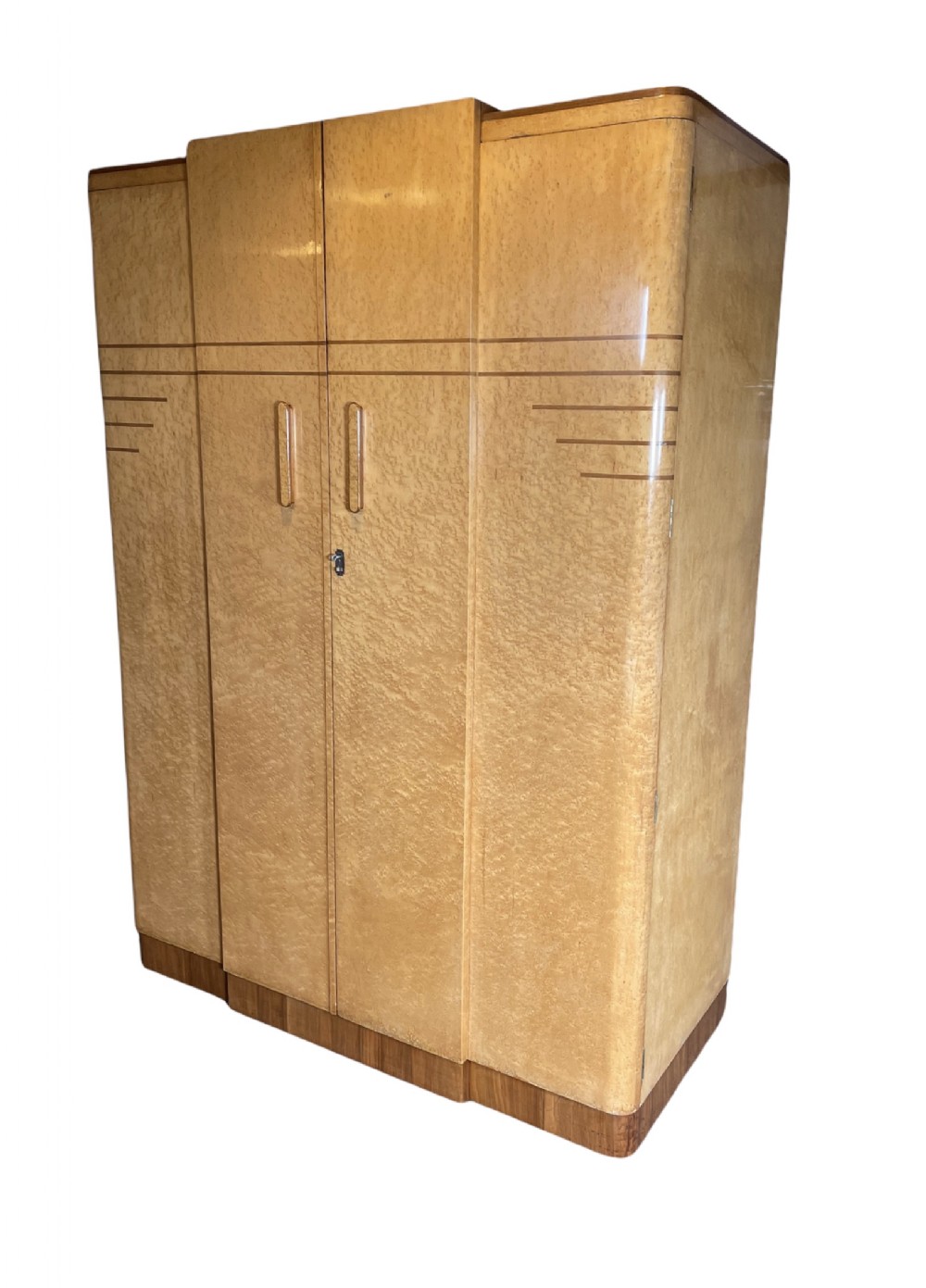 Art Deco Triple Wardrobe 