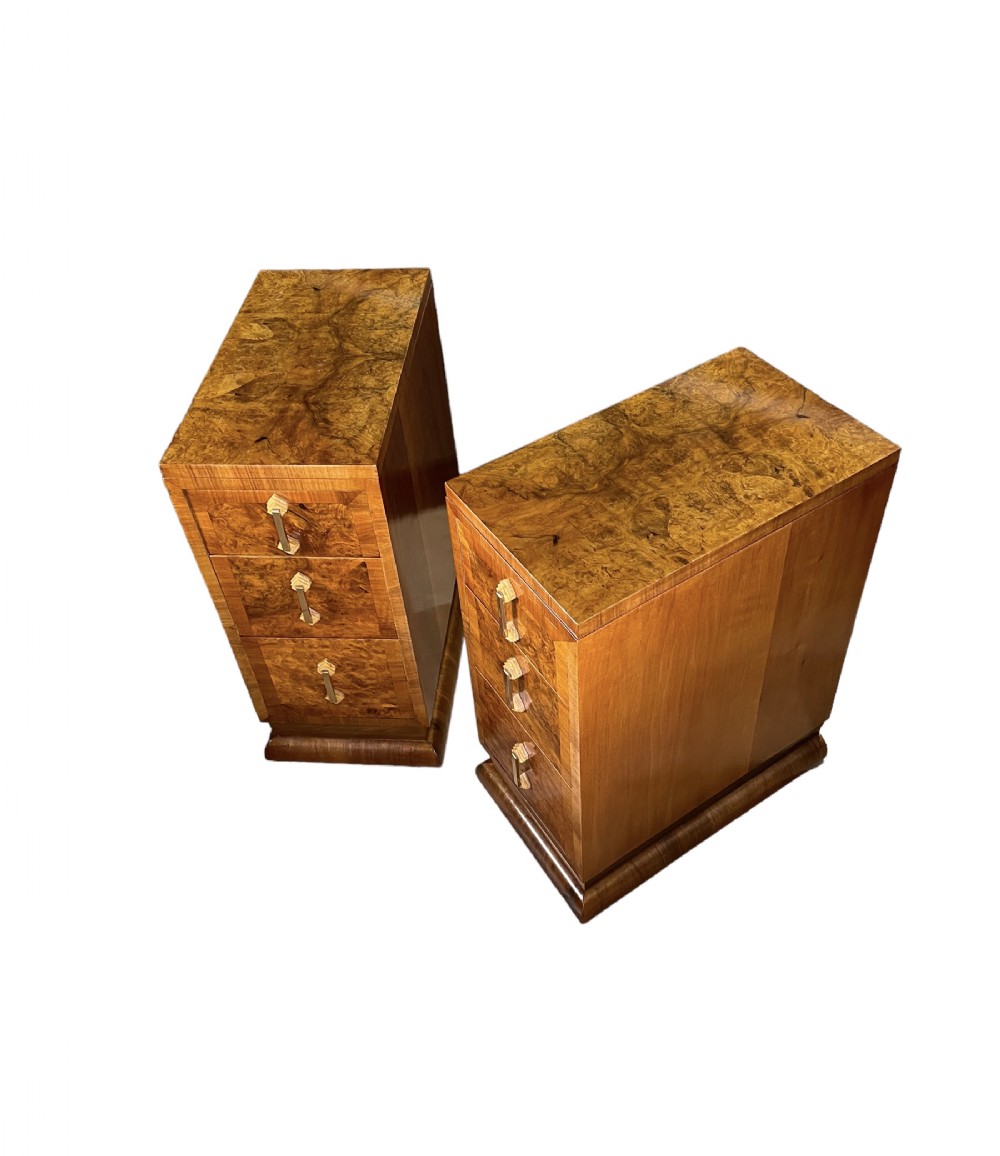 Pair of Art Deco Bedside Cabinets