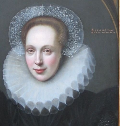 fig 1. SOLD....Portrait of a Lady 1601; Circle of Gortzius Geldorp