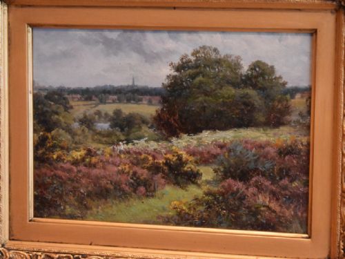 PAIR OF LANDSCAPE OIL PAINTINGS BY WILLIAM J KING - ADDITIONAL PHOTO 2