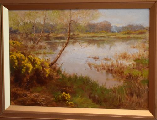 'A SURREY COMMON' OIL PAINTING BY ALBERT STARLING - ADDITIONAL PHOTO 2