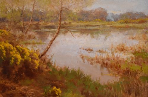 'A SURREY COMMON' OIL PAINTING BY ALBERT STARLING - ADDITIONAL PHOTO 4