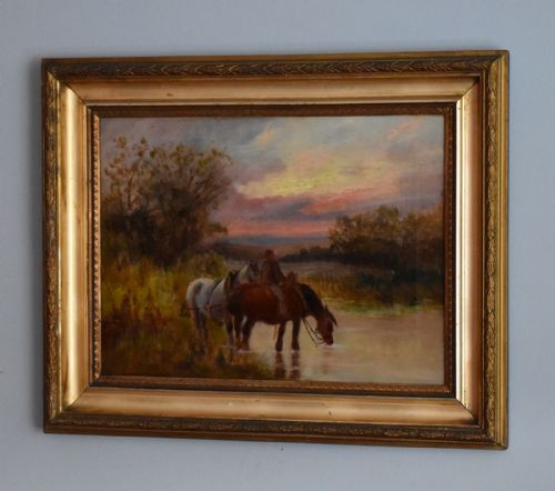 PAIR OF OIL PAINTINGS BY CHARLES W OSWALD - ADDITIONAL PHOTO 2