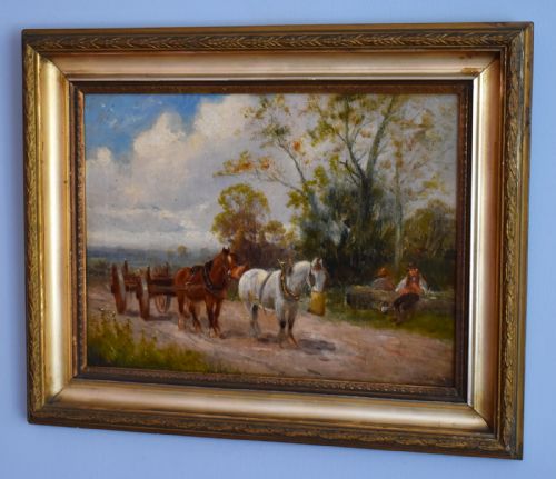 PAIR OF OIL PAINTINGS BY CHARLES W OSWALD - ADDITIONAL PHOTO 6