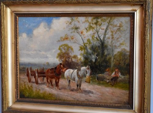 PAIR OF OIL PAINTINGS BY CHARLES W OSWALD - ADDITIONAL PHOTO 7