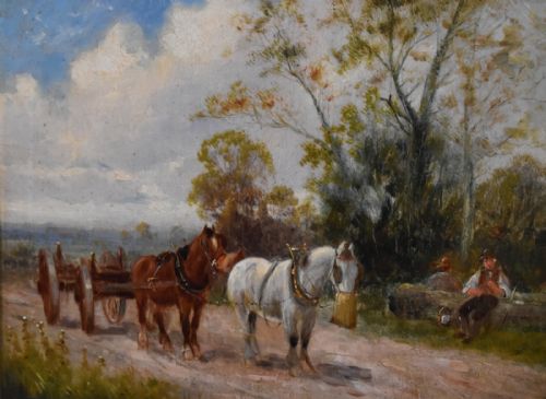 PAIR OF OIL PAINTINGS BY CHARLES W OSWALD - ADDITIONAL PHOTO 8