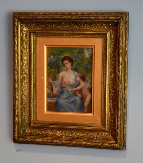 FINE PAIR OF OIL PAINTINGS BY FRANCOIS LAFON - ADDITIONAL PHOTO 1