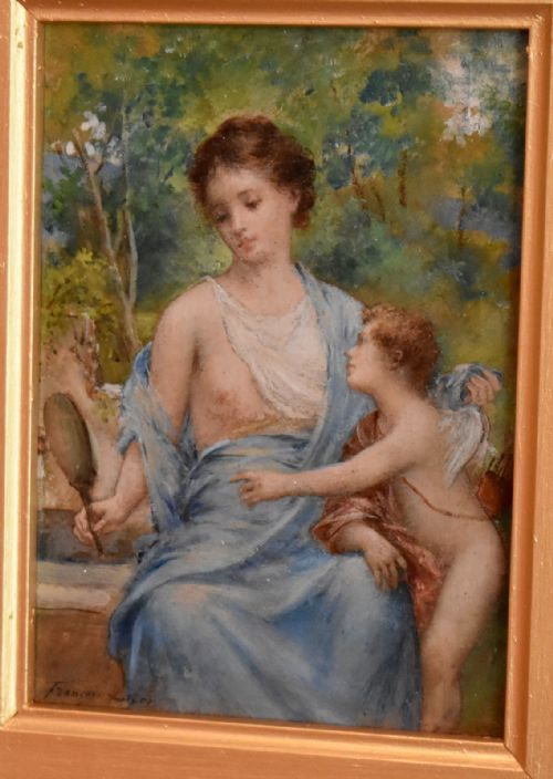 FINE PAIR OF OIL PAINTINGS BY FRANCOIS LAFON - ADDITIONAL PHOTO 4