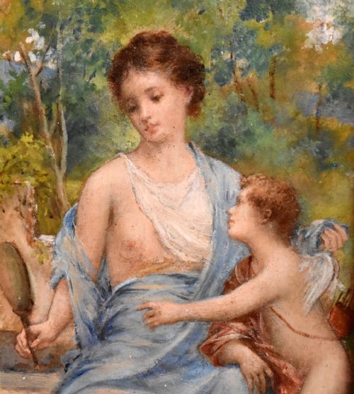 FINE PAIR OF OIL PAINTINGS BY FRANCOIS LAFON - ADDITIONAL PHOTO 5