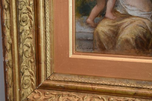 FINE PAIR OF OIL PAINTINGS BY FRANCOIS LAFON - ADDITIONAL PHOTO 11