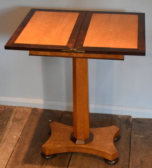 FINE BIRD'S EYE MAPLE AND ROSEWOOD TABLE - ADDITIONAL PHOTO 8