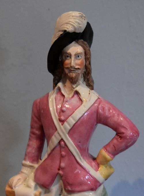 PAIR OF KING CHARLES I AND PRINCE RUPERT STAFFORDSHIRE FIGURES - ADDITIONAL PHOTO 2