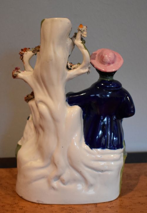 FINE VICTORIAN STAFFORDSHIRE SPILL VASE - ADDITIONAL PHOTO 5