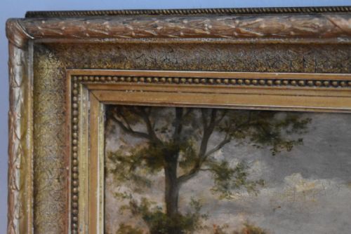 VICTORIAN COACHING SCENE OIL PAINTING - ADDITIONAL PHOTO 7