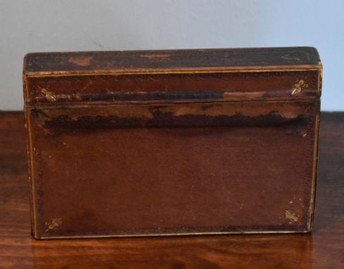 FINE VICTORIAN TOOLED LEATHER STATIONERY BOX - ADDITIONAL PHOTO 4