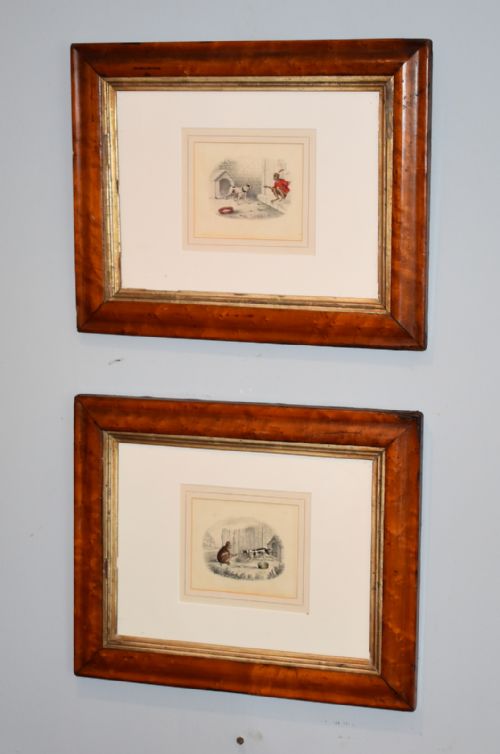 fine pair of regency drawings of monkeys - CATEGORY: ANTIQUE ART - DATED REGENCY